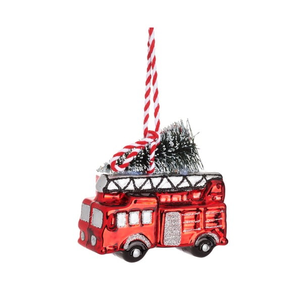 Ukas za božićno drvce 8 cm Fire Engine – Sass & Belle