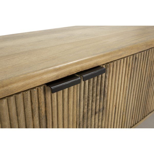 TV komoda od masivnog manga u prirodnoj boji 190x50x40 cm Mundra – MOME-image-3
