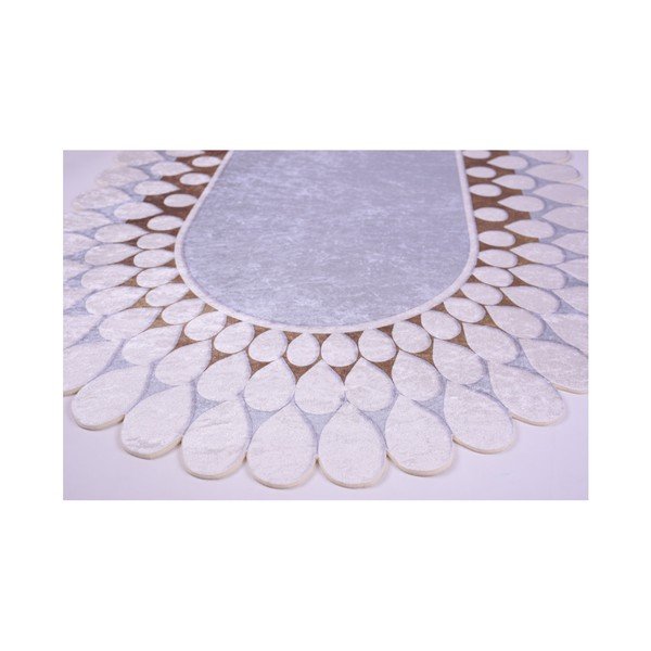 Tepih Vitaus Zinno Oval Kahve, 80 x 150 cm-image-2