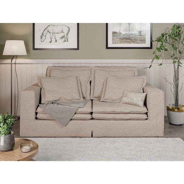 Bež sofa 196 cm Nora – Ropez-image-1
