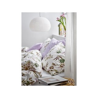 Zelena/bež posteljina za krevet za jednu osobu od pamučnog satena 140x200 cm Soft Tropic – Södahl