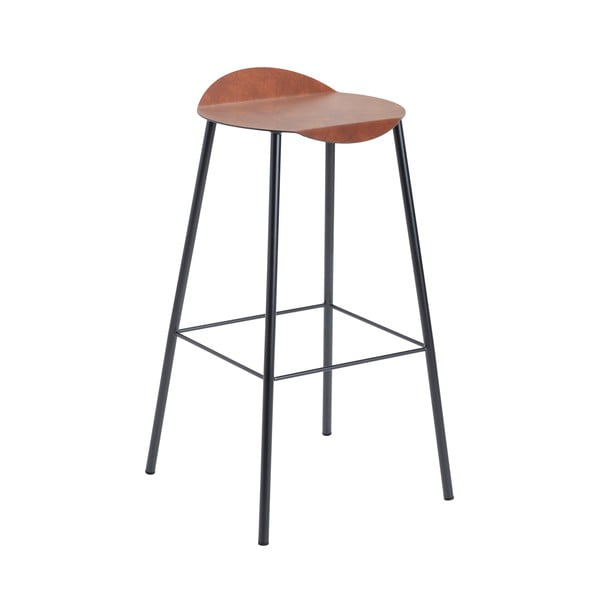 Konjak smeđa kožna barska stolica Flamingo Bull – LIND DNA-image-2