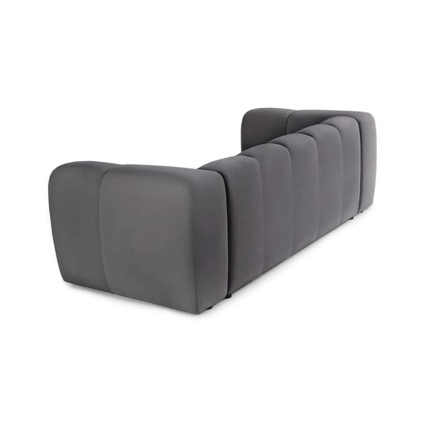 Siva baršunasta sofa 225 cm Cube – Bonami Selection-image-4