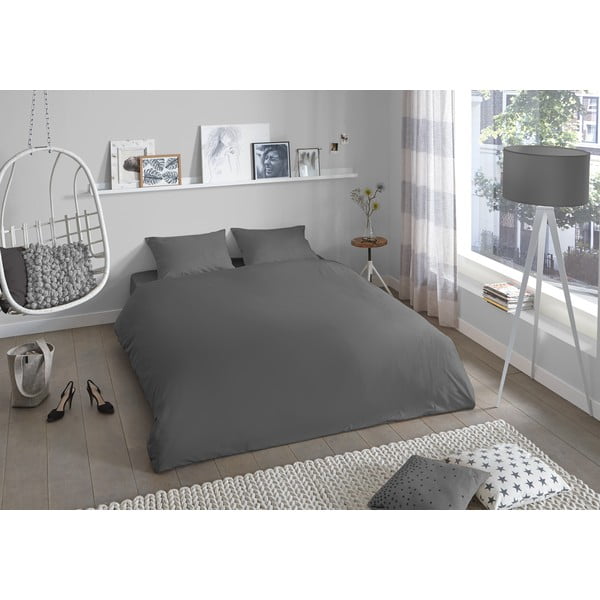 Siva pamučna posteljina Good Morning Universal, 200 x 220 cm-image-1