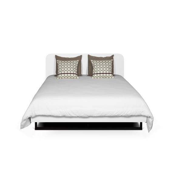 Bijeli bračni krevet s podnicom 160x200 cm Mara - TemaHome