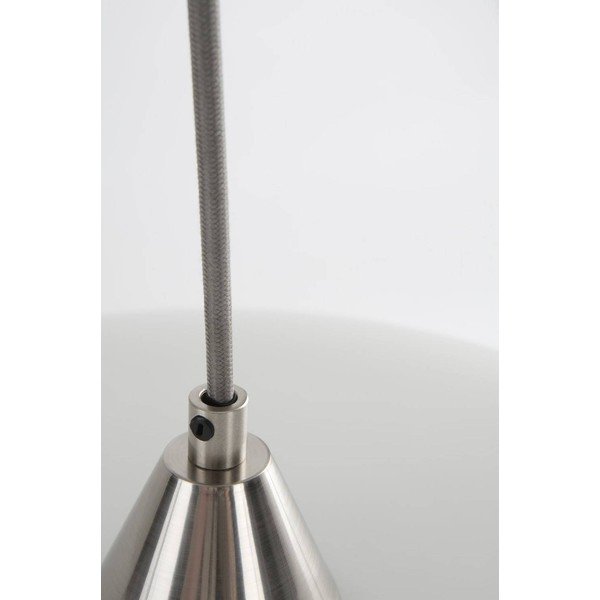 Bijela/u mat srebrnoj boji viseća svjetiljka od opalnog stakla ø 43 cm Thalia – Jotex-image-4