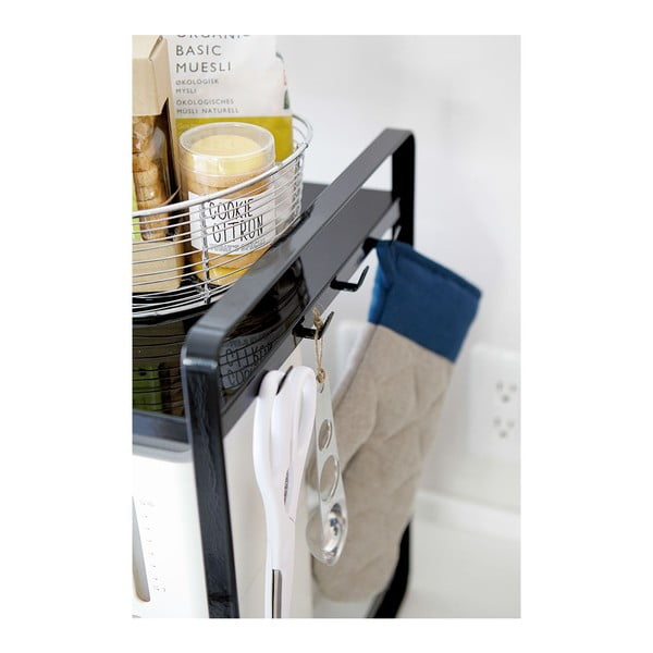 Crna podesiva kuhinjskaa polica YAMAZAKI Tower-image-3