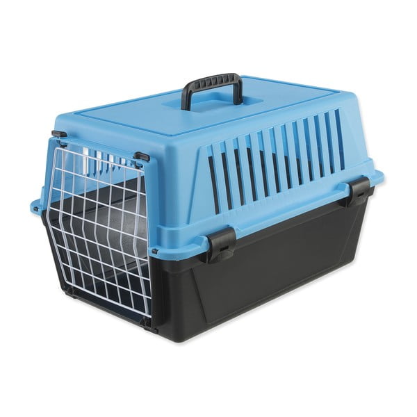 Crni/svijetlo plavi transporter za kućne ljubimce za kućne ljubimce 37x58 cm Ferplast Atlas 20 – Plaček Pet Products