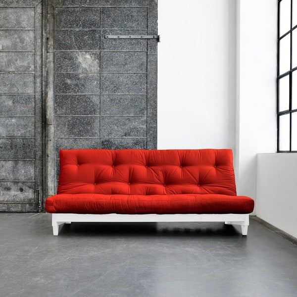 Sofa na razvlačenje Karup Fresh White / Red