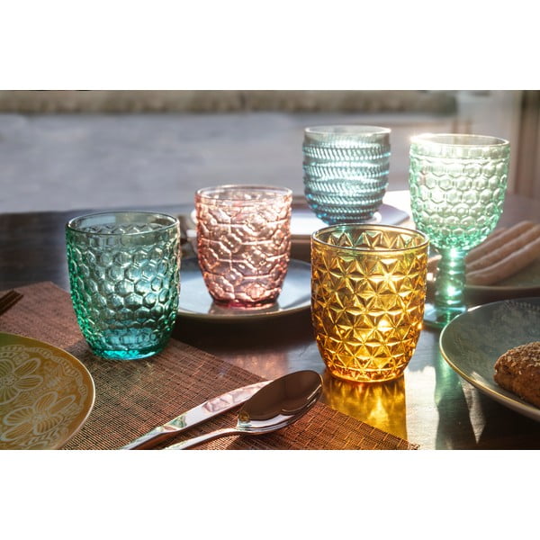 Set s 6 čaša u različitim bojama Villa d´Este Geometrie, 240 ml-image-1