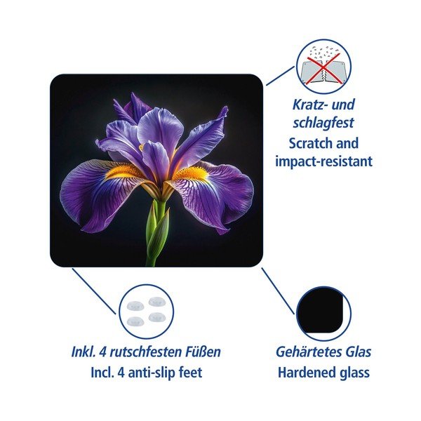 Zidna zaštitna ploča za štednjak od kaljenog stakla 50x56 cm Iris – Wenko-image-3