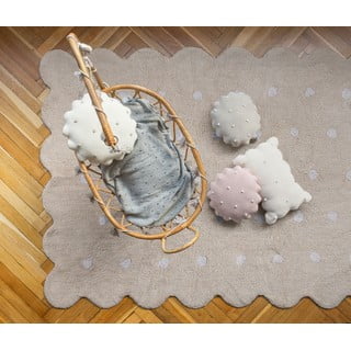 Bež periv/ručno rađen pamučan dječji tepih 120x160 cm Biscuit Beige – Lorena Canals