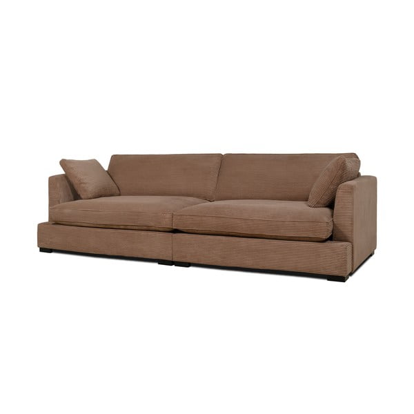 Svjetlo smeđa sofa od samta 266 cm Mobby – Scandic-image-2