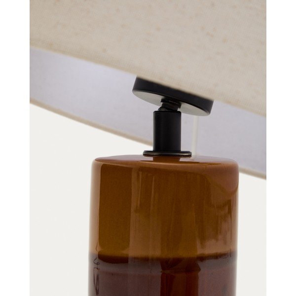 Stolna lampa s tekstilnim sjenilom (visina 61,5 cm) Mavran – Kave Home-image-3