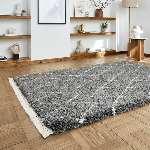 Tamno sivi tepih 120x170 cm Boho – Think Rugs-image-2