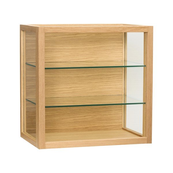 Viseća vitrina u dekoru hrasta u prirodnoj boji 40x40x27 cm Poetic – Hübsch