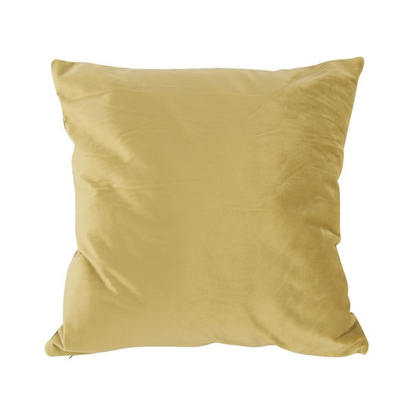Žuti baršunasti jastuk PT LIVING Tender, 40 x 40 cm