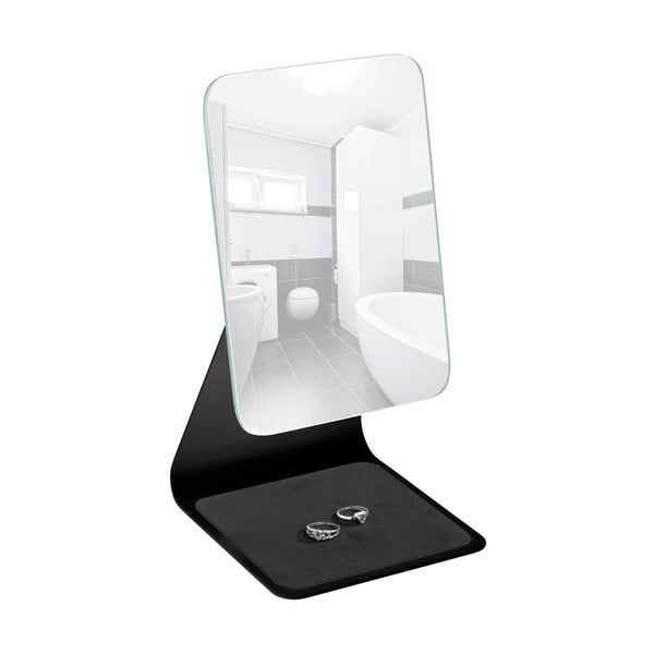 Wenko Frisa crno kozmetičko ogledalo