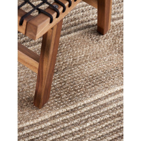 Obostrana/ručno rađena jutena staza u svijetloj prirodnoj boji/u tamnoj prirodnoj boji 80x300 cm Juno – Hanse Home-image-3