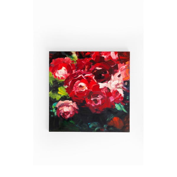 Slika Kare Design Roses, 100 x 100 cm