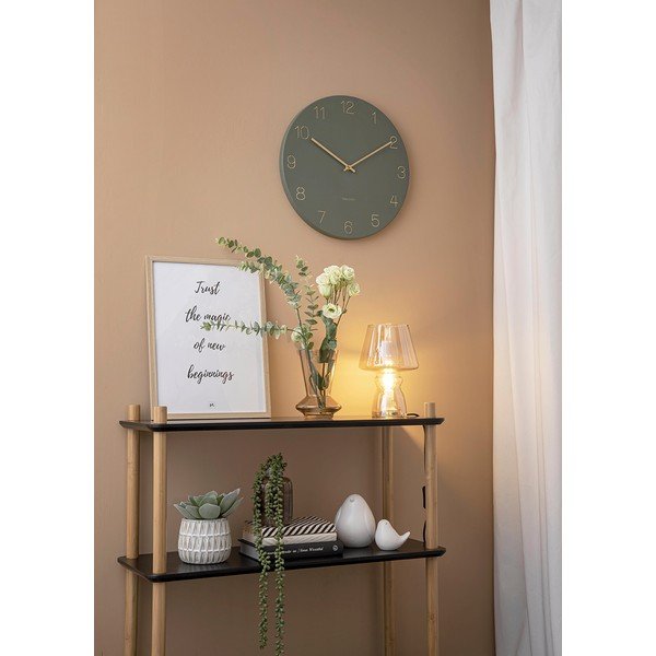 Stolna svjetiljka u senf žutoj boji Leitmotiv Glass, visina 25 cm-image-1