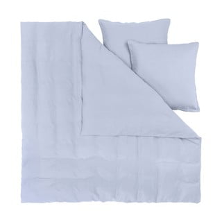 Plava posteljina za bračni krevet Westwing Collection, 200 x 200 cm