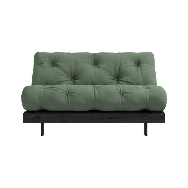 Zelena sklopiva sofa 140 cm Roots Black Night – Karup Design-image-3