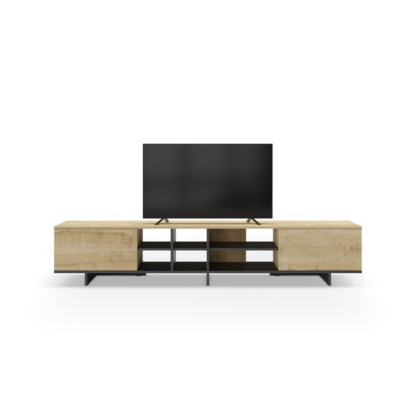 TV komoda u dekoru hrasta u prirodnoj boji 230x44 cm Cequoia – Marckeric-image-4