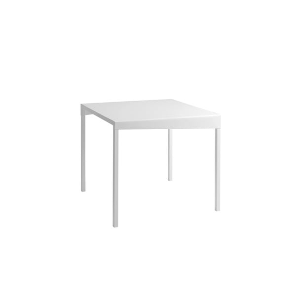 Bijeli metalni blagovaonski stol Custom Form Obroos, 80 x 80 cm