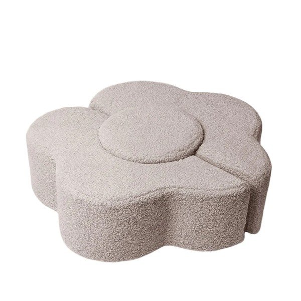 Svijetlo sivi set mekanih igrački od pjene 3 kom od boucle tkanine visina 27 cm 88x90 cm – Meowbaby-image-2