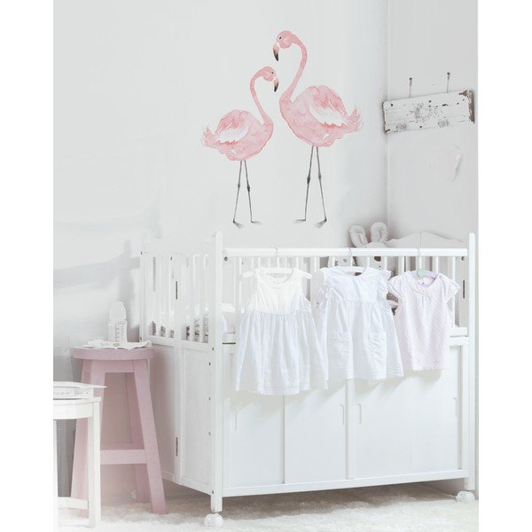 Zidna naljepnica Dekornik Flamingos, 55 x 55 cm-image-1