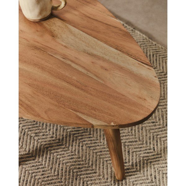 Stolić za kavu od masivnog bagrema u prirodnoj boji 60x110,5 cm Duvani – Kave Home-image-3