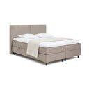 Smeđe-sivi  boxspring krevet s prostorom za odlaganje 180x200 cm Elva Bold – Bonami Selection