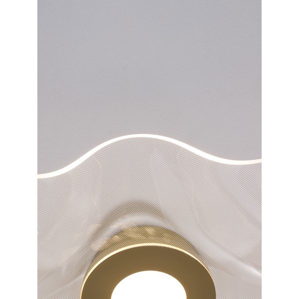 LED stropna svjetiljka aluminijska u zlatnoj boji sa sjenilom od akrilnog stakla 50x50 cm Siderno – Nova Luce-image-2