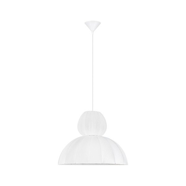 Mat bijela tekstilna viseća svjetiljka ø 50 cm Delina – Nova Luce