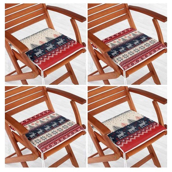 Jastuci za sjedenje u setu 4 kom s božićnim motivom 40x40 cm Christmas Sweater – Mila Home