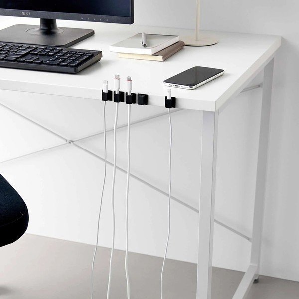 Crni metalni uredski organizatori u setu 5 kom za kablove Smart – YAMAZAKI-image-2