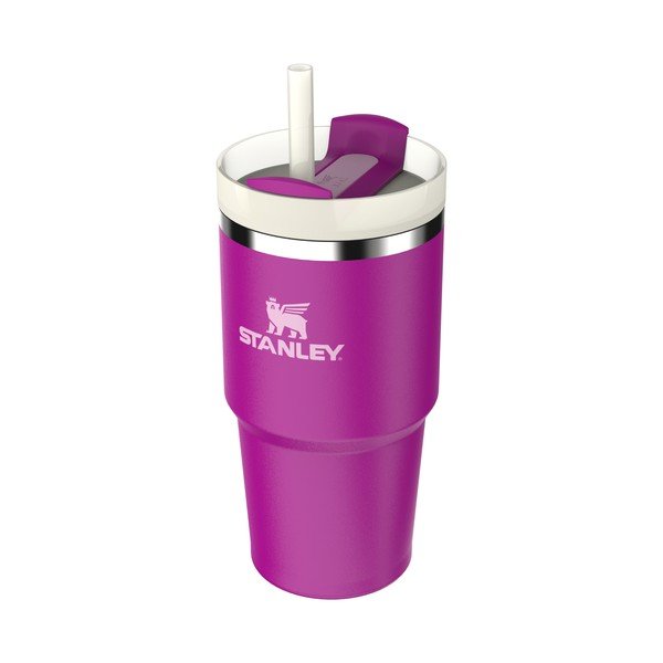 Ružičasta termosica od nehrđajućeg čelika sa slamkom 600 ml Quencher H2.0 FlowState Tumbler Violet Blossom – Stanley-image-1