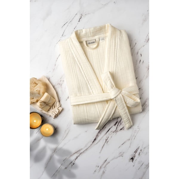 Krem kućni ogrtač od muslina L/XL Kimono – Foutastic-image-3