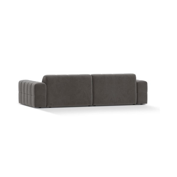 Siva baršunasti sofa 252 cm Chicago – Cosmopolitan Design-image-2