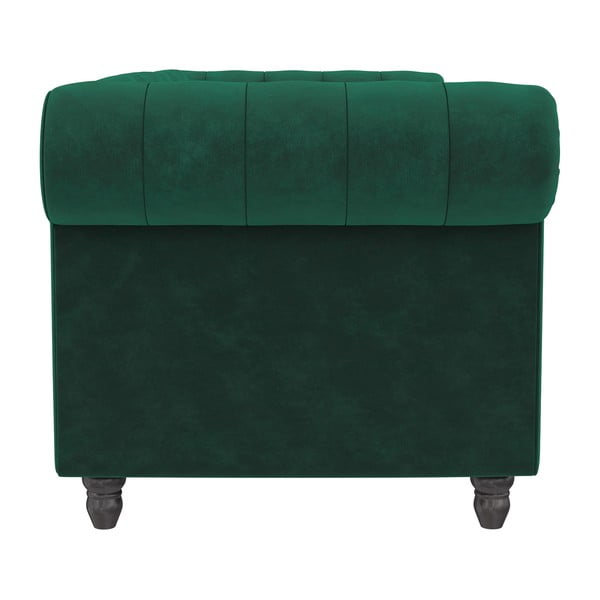 Tamno zelena baršunasti sklopiva sofa 236 cm Felix – Støraa-image-4