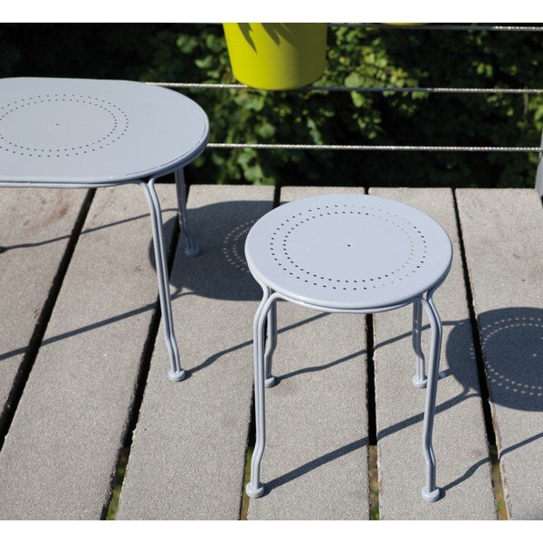 Sivi stol na balkonu Esschert Design Nature-image-1