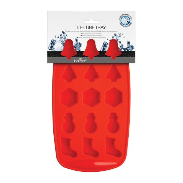 Crveni kalup za led Kitchen Craft Ice Cube Tray-image-1