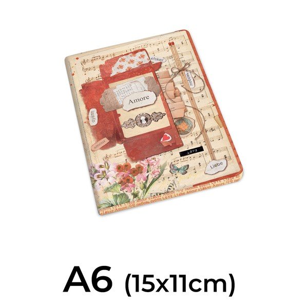 A6 bilježnice u setu 192 stranica 2 kom Love – Kartos-image-2