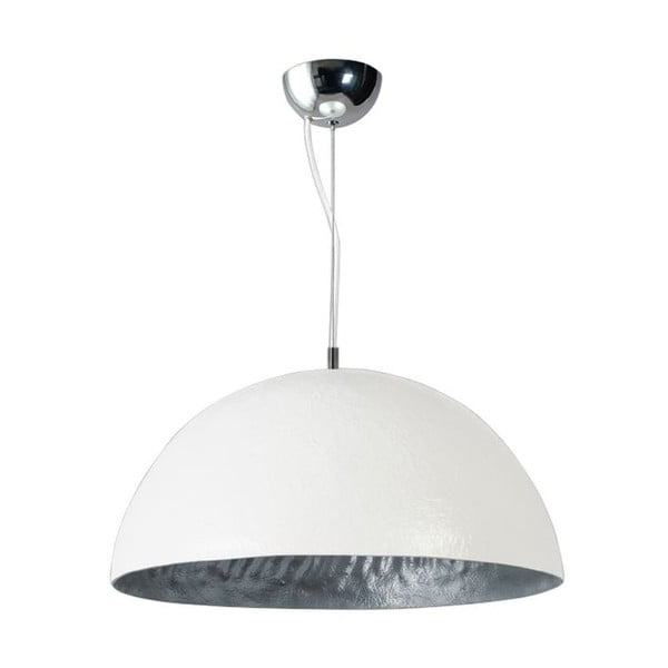 Bijela i srebrna stropna svjetiljka ETH Mezzo Tondo, ⌀ 50 cm
