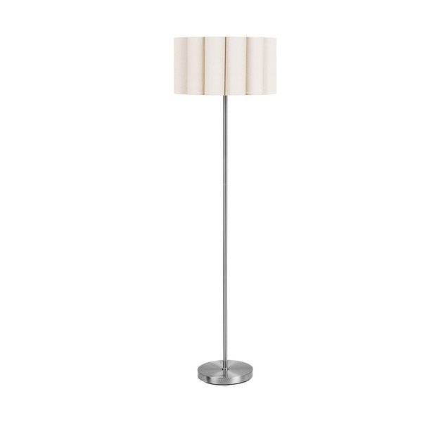 Bež/u srebrnoj boji lanena stojeća svjetiljka (visina 150 cm) Wattom – House Nordic