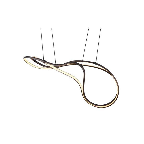 Crna LED viseća svjetiljka s metalnim sjenilom Nala – Trio Select-image-2