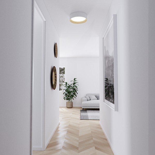 Krem LED stropna svjetiljka ø 45 cm – SULION-image-2