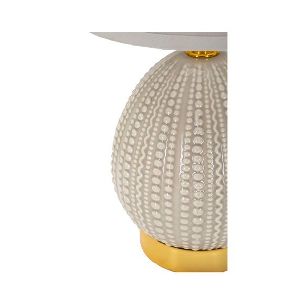 Svijetlo siva stolna lampa keramička s tekstilnim sjenilom (visina 30,5 cm) Flavi – Mauro Ferretti-image-3