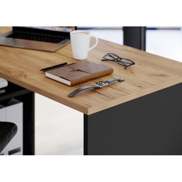 Radni stol u dekoru hrasta 146x145 cm Lissabon - Germania-image-2